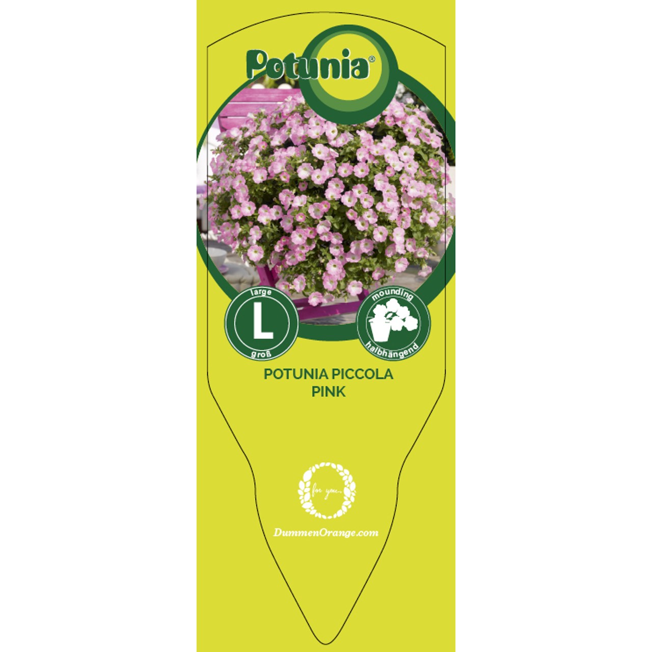 Tag Potunia Piccola Pink