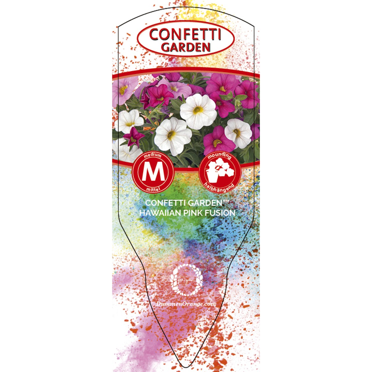 Tag Confetti Garden Hawaiian Pink Fusion
